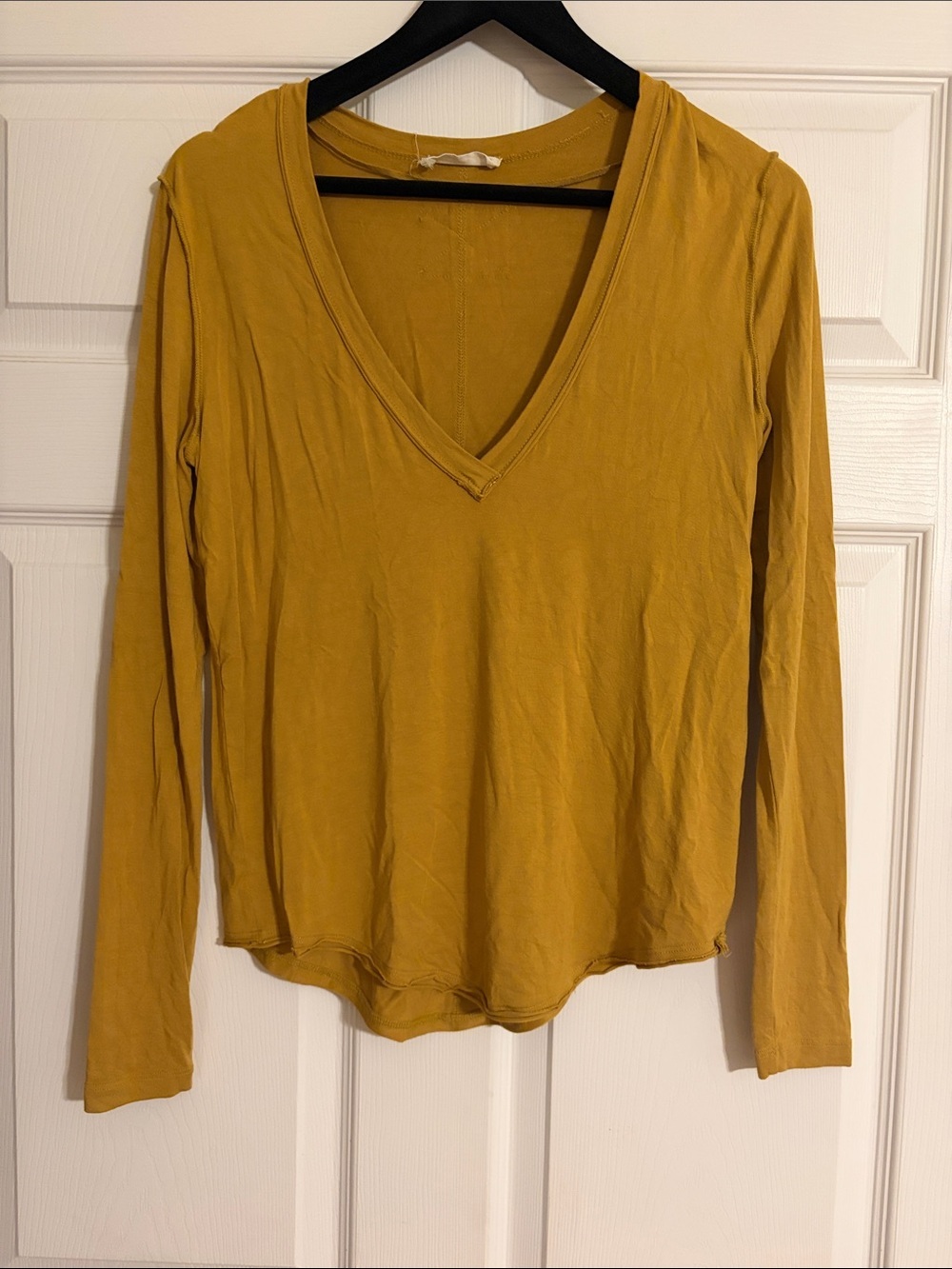 Free People We The Free Moon Dance Long Sleeve Top Gold